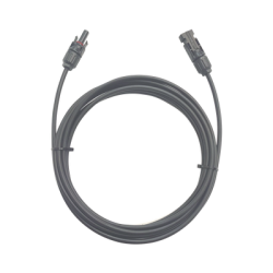 Cable Fotovoltaico / 1 metro / Color Negro / Calibre 10 AWG / Terminal MC4-Macho y Hembra en  ambos extremos