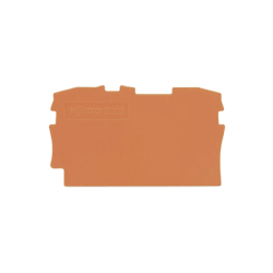 Placa final e intermedia; espesor 0,8 mm; naranja