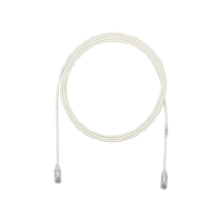 Cable de Parcheo TX6, UTP Cat6, Diámetro Reducido (28AWG), Color Blanco Mate, 0.30 Metros (1 Pie)