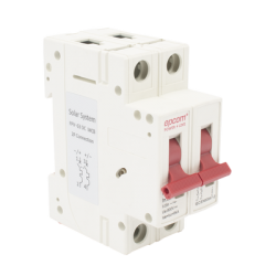  Térmica 2P,  63 A,  Corriente Directa  800 Vcc para Aplicación Fotovoltaica Montaje Riel DIN