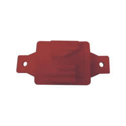 Aislador de Paso color Rojo reforzado para cercos eléctricos, resistente al clima extremoso