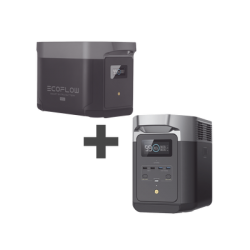 Kit de Estación de Energía Portátil 2048Wh + Batería Externa 2048Wh (4096Wh Totales)