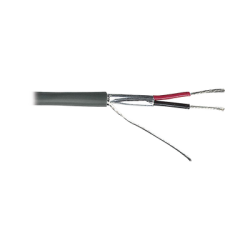 Cable 2 x 18 AWG / Blindado / 305 Metros / Riser / UL / Color Gris / Hecho en México