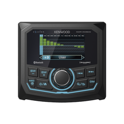 Estéreo marino sumergible IP66, con pantalla de 2.7 pulgadas, conexión Bluetooth, iluminación multicolor variable, con entrada USB 