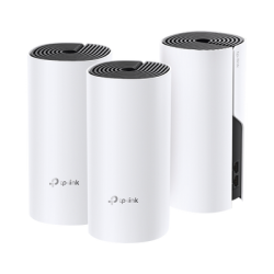 KIT 3 Routers Inalámbricos MESH Interior para Hogar / Doble Banda Wi-Fi 5 AC1200 Mbps / 2 Puerto Gigabit WAN/LAN / 2 Antenas Internas / Administración Mediante la App Deco (iOS, Android) 