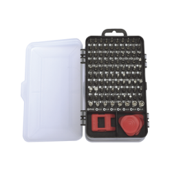 Juego de Reparación de Pantallas o Dispositivos Electrónicos de Uso Fino con 115 piezas con Estuche de Almacenaje.