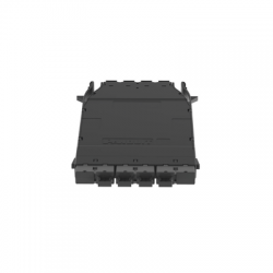 Cassette HD Flex™ Para 32 Fibras Multimodo OM4, de 4 MPO(8F) Macho a 4 MPO(8F) Macho, Color Gris