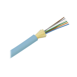 Cable de Fibra Óptica de 12 hilos, Multimodo OM4 50/125 Optimizada, Interior, Tight Buffer 900um, No Conductiva (Dieléctrica), OFNR (Riser), Precio Por Metro