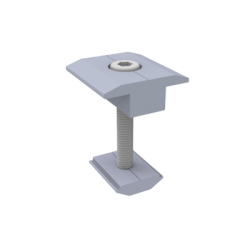 Sujetador Intermedio 30 mm para montaje de paneles solares en riel 5 Y 8 