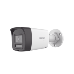 [Audio Bidireccional + Dual Light + ColorVu] Bala TURBOHD 3K  (5 Megapixel) / Lente 2.8 mm Angulo de vision 112° / 30 mts IR EXIR + 20 mts Luz Blanca / Micrófono y Bocina Integrado / Exterior IP67 / Metal / dWDR