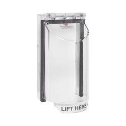 Cubierta De Policarbonato Serie Bopper Stopper®, Para Lectora, Sin Llave, Transparente, Texto En Inglés  