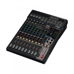 Mezcladora de Audio | 12 Canales | 6 Entradas de Micrófono/línea | 2 Entradas Estéreo | Efectos Integrados | Alimentación Phantom | MG12X