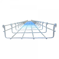 Charola versión light MallaFils 54/200 mm, con acabado Electro Zinc, tramo 3 m