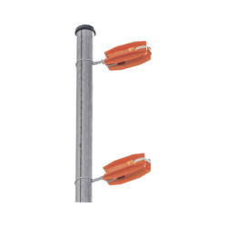 Aislador de color Naranja para postes de esquina de alta Resistencia con Anti UV de uso en cercos eléctricos