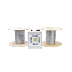 Kit de Cable Sensor Perimetral Para Cercas Ciclonicas IRONCLAD/ 305 METROS / 2 ZONAS; 152 METROS POR ZONA / Sin Falsas Alarmas por Viento / TODO Incluido TARJETA LPU400/ Calibración por Software