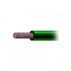 (SLLU22) Cable de Cobre Recubierto THW-LS Calibre 4 AWG 19 Hilos Color Verde (Venta por Metro)
