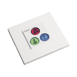 Modulo de 3 Botones iluminados / Alarma / Cancelar y Código Azul / BUS RS485 / Compatible con NX0019/B, NX1021 Y NX0015