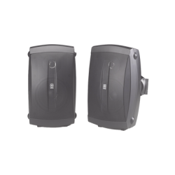 Altavoces de Montaje en Superficie de 2 vias | Woofer 5 in, Tweeter 0.5 in | Semi-Exterior, 6 ohms | Par Color Negro