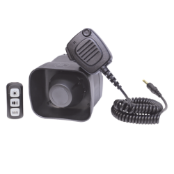 Sirena/Bocina Compacta Para Motocicleta de 30 Watts, Incluye Controlador y Microfono