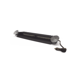 Luz Direccional de Visera, 12-24 Vcc con enchufe vehicular, doble cabezal, dual color, rojo/claro