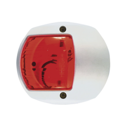 Luz Lateral de Navegación en Color Rojo con Carcasa Blanca para Embarcaciones a Vela o a Motor de Menos de 20 Metros