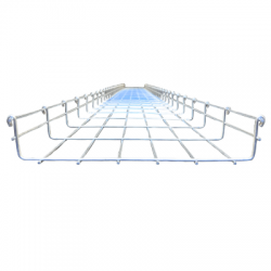 Charola versión light MallaFils 54/300 mm, con acabado Electro Zinc, tramo 3 m