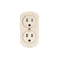 Contacto Dúplex 127 Vca, 15 A Max. Para Sobreponer (Sin perforar la superficie).