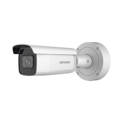 Bala IP 4 Megapixel / Lente Mot. 2.7 a 13.5 mm / 60 mts IR EXIR / Exterior IP67 / IK10 / Anticorrosivo / WDR 120 dB / PoE + / Micro SD / 4 Analíticos: AcuSense, Deteccion Facial, Conteo de Personas por Cruce y Zona