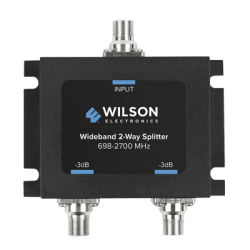 Divisor de Potencia Coaxial 2 Vías / 698-2700 MHz / 75 Ohm / Pérdida por División 3 dB / Aislamiento ≥20 dB / Conector F-hembra / Diseño Microstrip
