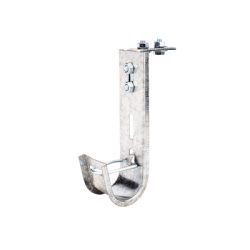 Soporte (Gancho) tipo J-Hook, hasta 14 cables Cat6, ideal para soportar cableado en los espacios de manipulación al aire, Para instalación en interior