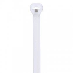 Cincho de Nylon 6.6 Dome-Top® Con Lengüeta de Bloqueo de Acero Inoxidable, 305 mm largo x 4.7mm ancho, Color Natural, Paquete de 100pz