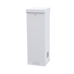 Gabinete para Piso, Capacidad, 31 Unidades de Rack, Doble puerta y Postes frontales e intermedios ajustables, Color Blanco, Se envía el Gabinete Armado.