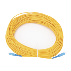 Jumper de Fibra Óptica Monomodo SC/UPC-SC/UPC Simplex de 40 metros,  3mm