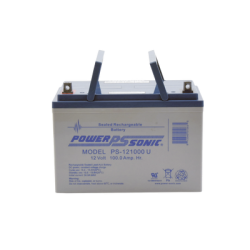Batería 12V, 100AH, Para Respaldo, Tecnologías AGM/VRLA, 10-12 Años Vida Útil, Terminales U, Reconocida UL   