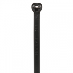 Cincho de Nylon 6.6 Dome-Top®, Con Lengüeta de Bloqueo de Acero Inoxidable, 203 mm largo x 4.7mm ancho, Color Negro, Exterior Resistente a Rayos UV, Paquete de 1000pz