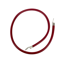 Cable para Baterías  1 m, Rojo, Calibre 2 AWG con Terminales de Ojo en Ambos Extremos