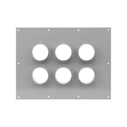 Placa Pasamuro Con Capacidad de 6 Botas de 4