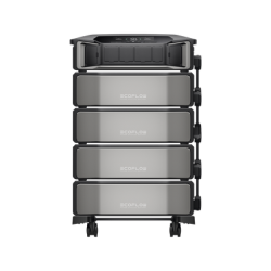 Estación de Energía Delta Pro Ultra 7.2kW para Respaldo Residencial, Incluye Batería de Litio LFP 6kWh (24kWh Totales), Sincronización para Mayor Potencia, Carga Solar Hasta 4000W, Capacidad de Trabajo Online (0ms)