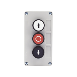 Botonera Triple Para Barreras Vehiculares, Operadores Corredizos y Abatibles. 