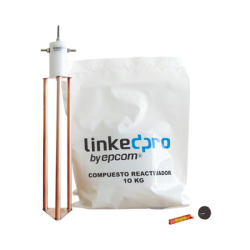 Electrodo para Corriente Máxima de 30 Amp. con Compuesto Mejorador de Terreno