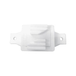 Aislador de Paso Blanco reforzado para cercos eléctricos, resistente al clima extremoso