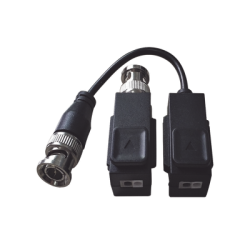 Kit de Transceptor (Balluns) TURBOHD con Boton Push / Hasta 8 MP (4K) / 100% Cobre / Soporta HD-TVI / AHD / CVI / CVBS / Audio por Coaxitron / Datos para Menu de Configurar de Cámaras 