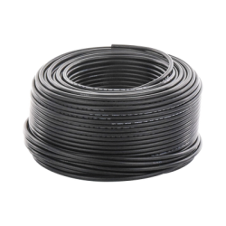 Bobina de 100 metros / Cable Fotovoltaico / Negro / Recubrimiento XLPE / 4mm² / 12 AWG / Hasta 1,800 Vcc