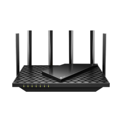 Router WiFi 6 Doble Banda / AX5400 MU-MIMO 4X4 y OFDMA / 1 puerto WAN 10/100/1000 Mbps / 4 puertos LAN 10/100/1000 Mbps / 1 puerto USB 3.0 /  6 potentes antenas / Administración App (Tether) o Página web / Protección HomeShield