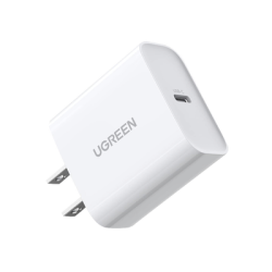 Cargador USB-C de 20W | 1 USB-C de Carga Rápida | QC4.0+ | PD3.0 | PPS | BC1.2| Carga Inteligente | Chip PWM | Múltiple Protección | Mayor Eficiencia Energética | Tamaño Compacto | Carcasa Ignifuga | Color Blanco.