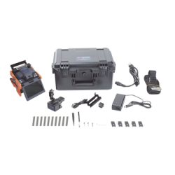 Fusionadora de Fibra Óptica de Alineación Activa por Revestimiento con 4 Motores con Perdida Típica (SM); 0.02 dB (MM); 0.04 dB) con Pantalla Touch