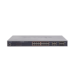 Switch administrable L2, 16 puertos 10/100/1000T Ultra PoE + 4 puertos Gigabit Combo TP/SFP