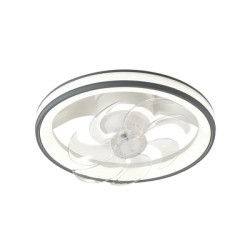 Ventilador de Techo con Luminario LED de  110 V CA 50/60 Hz /  88 W /4500 Lm / 6500 - 4 000 - 2 700 K /3 Tonos de Luz / 500 mm / 6 Velocidades / Dimeable.