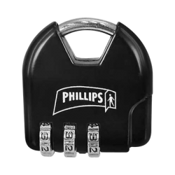 Candado de Combinación Ajustable / No Requiere Llave / Color Negro.