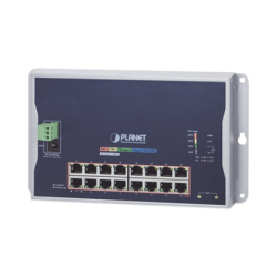 Switch Industrial Administrable Capa 2 de Pared,16 Puertos PoE 802.3at Gigabit y 2 Puertos SFP